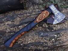 Custom hand Made carbon steel Blade EDC Tomahawk Axe Viking axe W/L/S BL-4722
