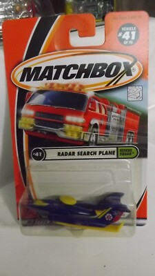2000 Matchbox Radar Search Plane # 41 of 75 Rescue Squad Series