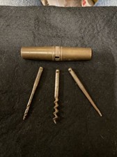 Antik Vintage MESSING FASS TASCHE KOMBINATION MULTI TOOL KIT Korkenzieher