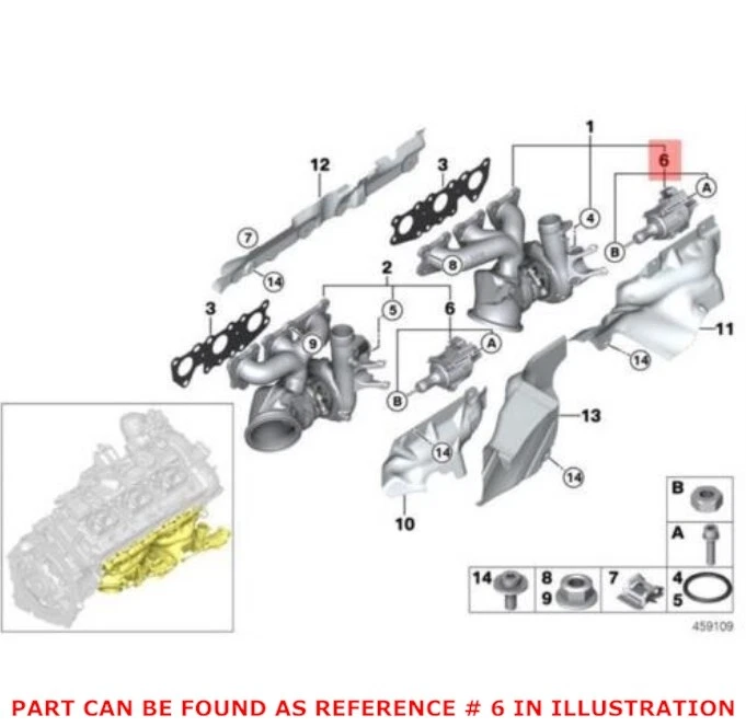 Genuine OEM Turbocharger Wastegate Actuator for Mini 11657850453  