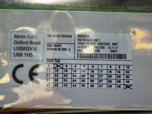 Xerox Single Line Fax Module FAX5KIT 960K90532 - Picture 3 of 7