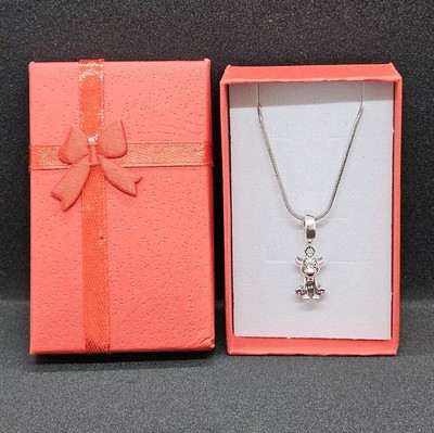 Disney Lion King Simba Necklace Pendant On 20'' Snake Chain Sterling Silver 