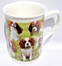 Image of Dog Collage Fine Bone China10 fl oz(1/2 pint) Mugs ~ choose your breed