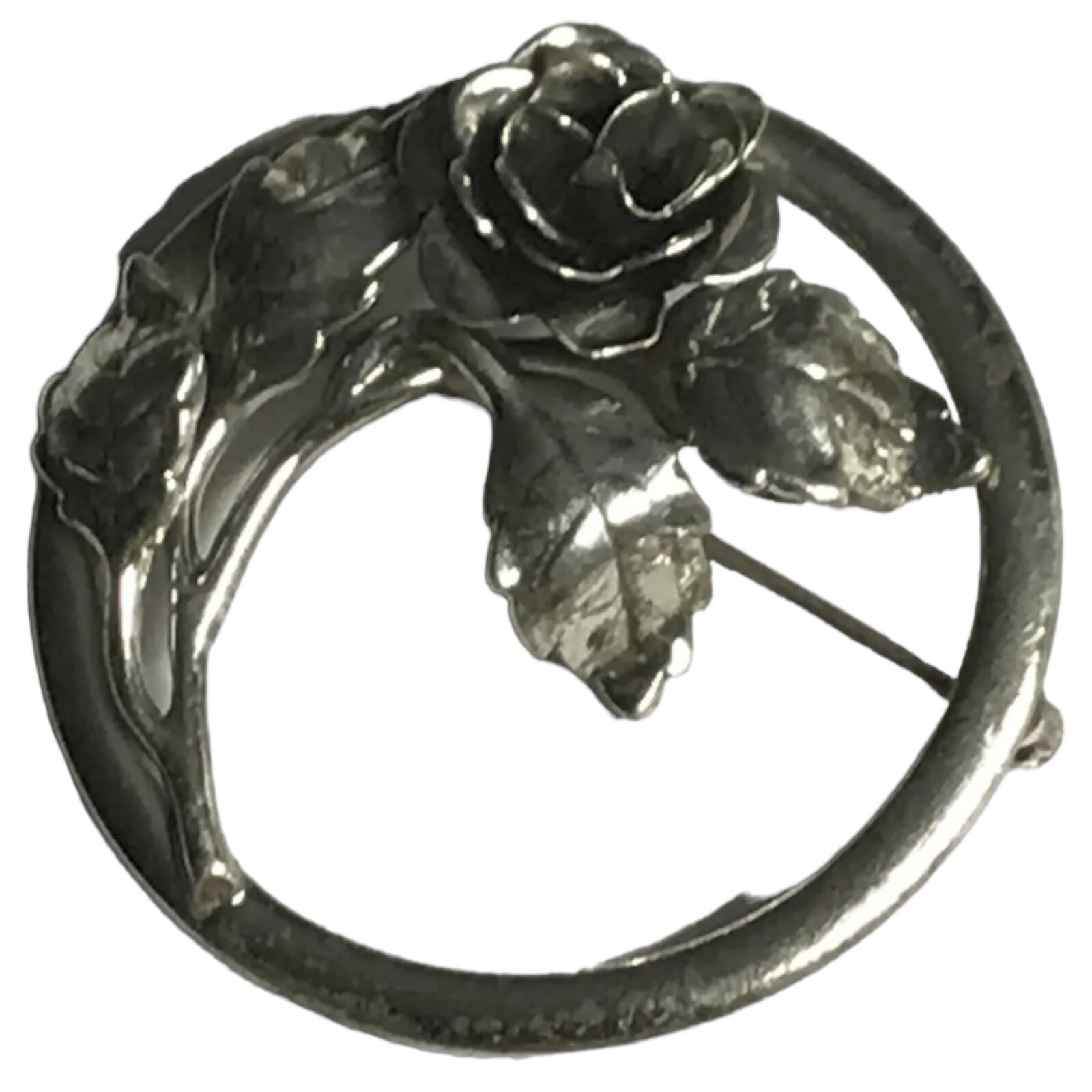 Vintage DANECRAFT Solid Sterling Silver Flower Pi… - image 1