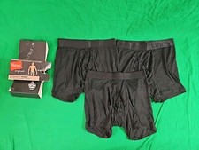 Hanes Originals Ultimate Men's Size Small SuperSoft Trunk Black, 3-Pack