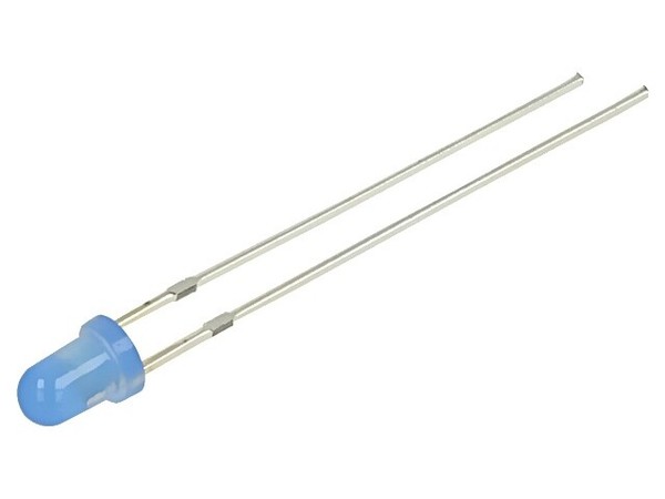 2X OSB5DA3164A-1MA Led 3 Mm Blau 150-220Mcd 60° Front: GewöLbt 2,8-3,4V -30-85°C-image