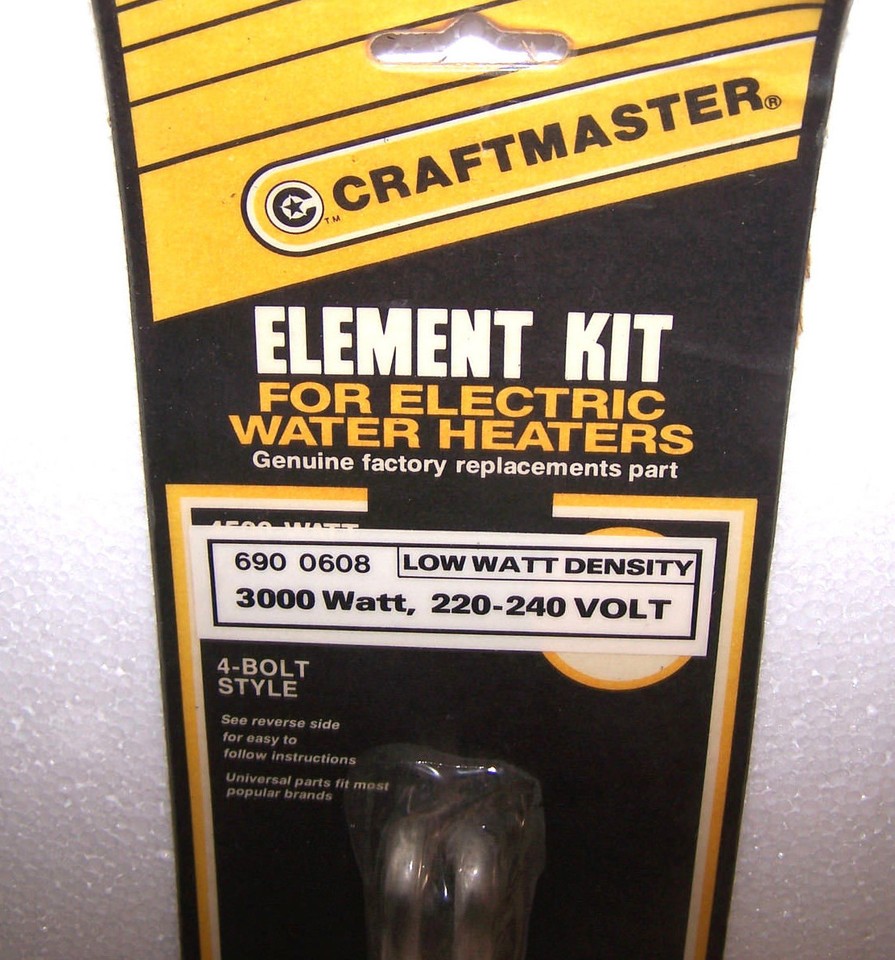 NEW VINTAGE ELECTRIC WATER HEATER ELEMENT BOLT IN 3000W UNIVERSAL