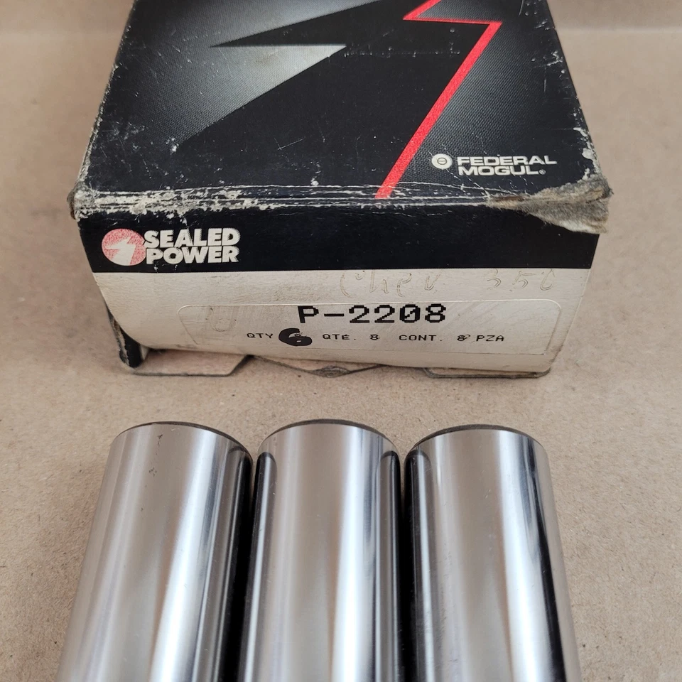 6 PINES DE PISTÓN NUEVOS sellados Power P2208 1962-1990 GMC Chevy Buick Cadi Olds Pontiac Foto 3 de 4