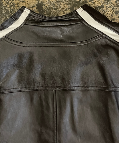 Y2K Dk Brown Leather WILSONS M. Julian Motorcycle Cafe Racer Moto Biker Jacket M - Picture 6 of 12