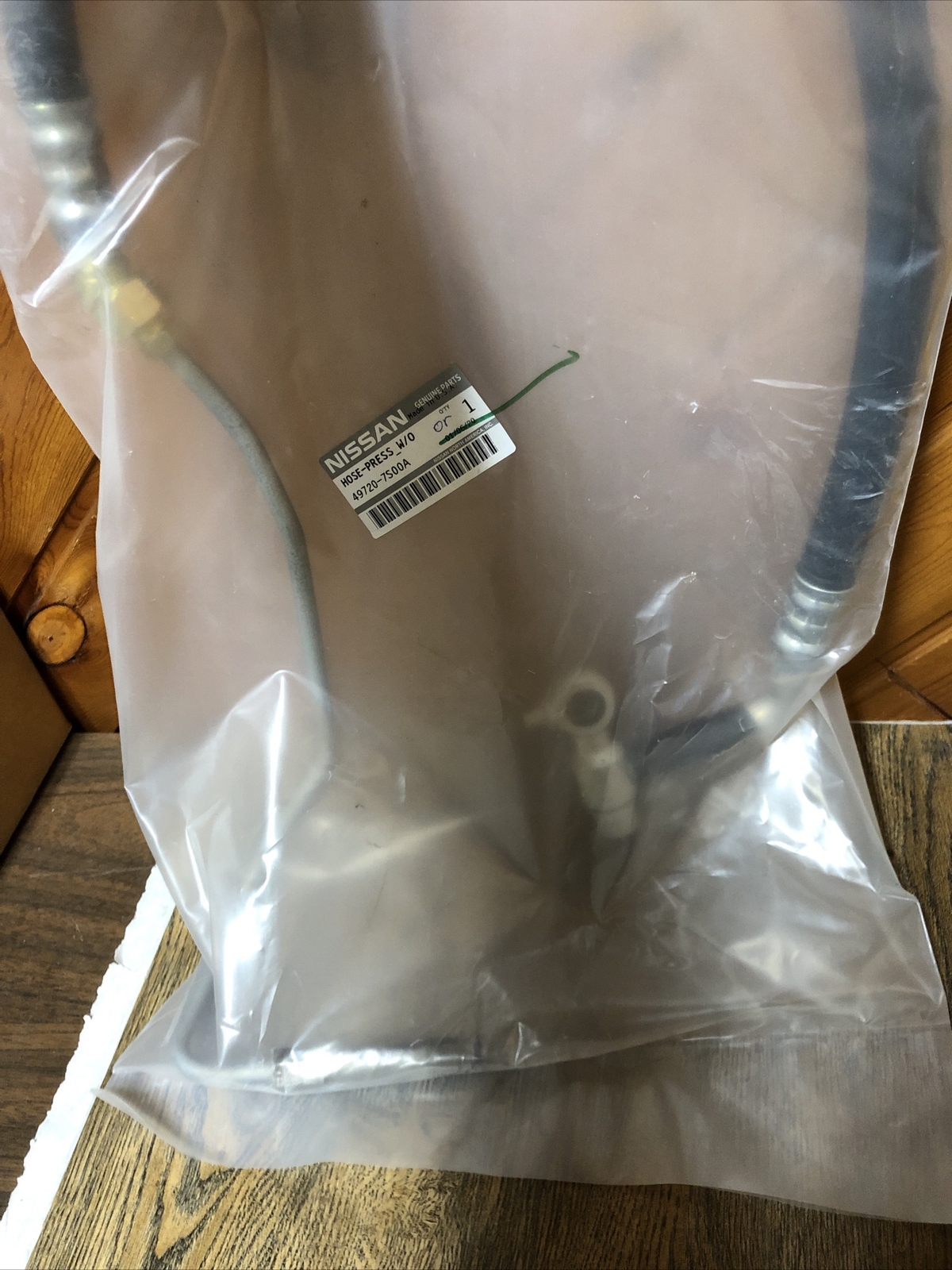 Genuine Nissan Power Steering Pressure Hose 497207S00A W/O Sensor New