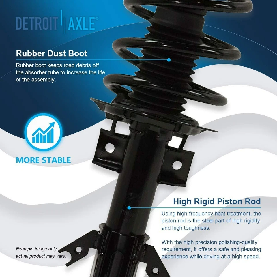 Front Struts w/Coil Spring + Rear Shocks + Sway Bars for 2013 - 2018 Ford Fusion - Изображение 4 из 4