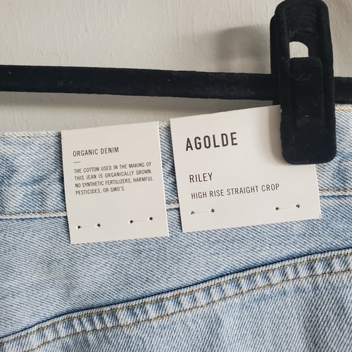 AGOLDE Damen Riley Distressed High Rise Cropped Straight Leg Jeans Gr. 30 - Bild 7 von 10