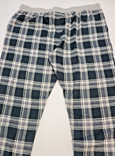 Hanes Herren Pyjamahose 3XLarge Tall French Terry Jogginghose Lounge Nachtwäsche kariert - Bild 7 von 7