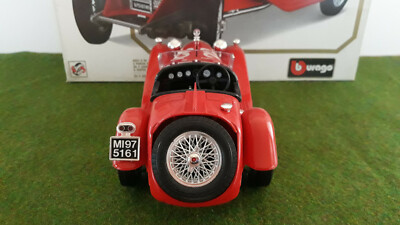 ALFA ROMEO 2300 SPIDER 1932 gris / bleu foncé cabriolet ouvert open 1/18 BURAGO
