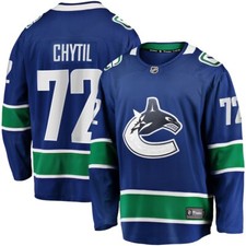 Vancouver Canucks Filip Chytil #72 Fanatics Branded Blue Breakaway NHL Jersey