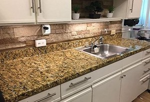 Gold Granite  WALLPAPER  STICKER  VINYL FILM OVERLAY KITCHEN 