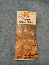 OLD Shell Road Map Eastern United States c. 1964