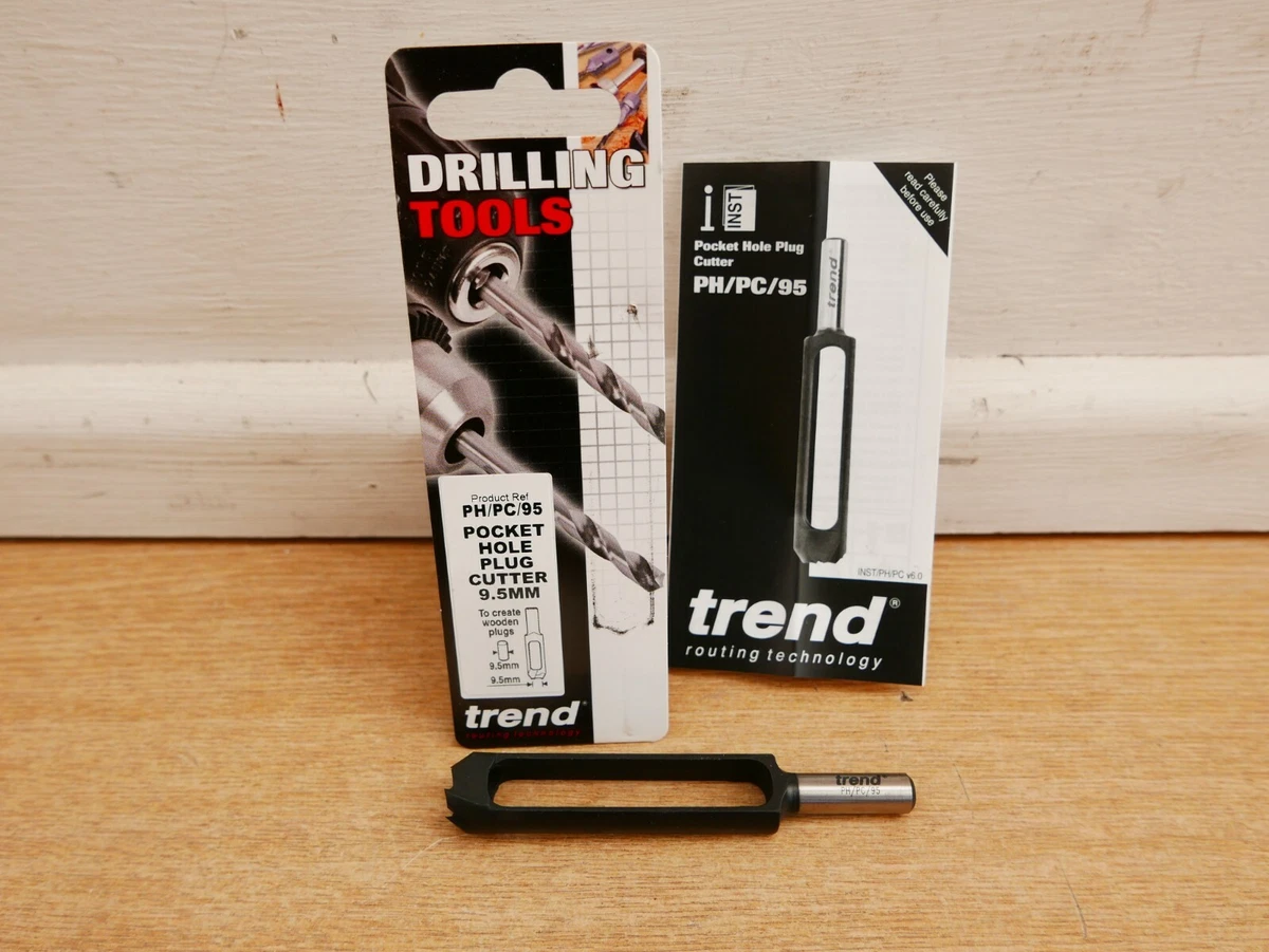 TREND POCKET HOLE JIG PLUG CUTTER 9.5MM PH PC 95