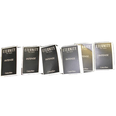 Calvin Klein Eternity Intense EDT Lot of (6) New Men's Fragrance Samples