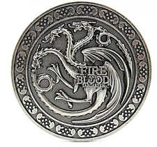 Game of Thrones Targaryen Dragon Metal Enamel Belt Buckle