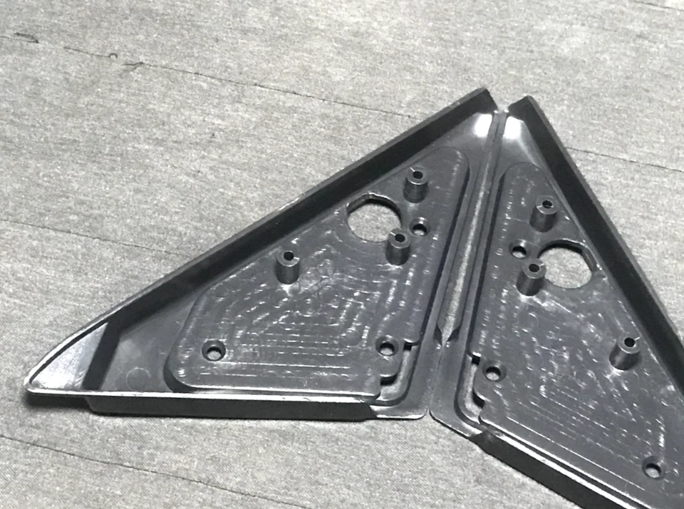 Fit For 97-98 Nissan 240 SX Mirror Triangular Trim Cover Set Foto 3 de 4