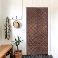 38 84in Magnetic Thermal Insulated Door Curtain Waterproof Winter Doorway Cover