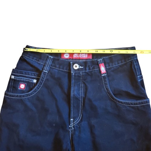 Vintage JNCO Tribals Skull 34x32 Size XL Denim Jeans Y2k 100% Cotton - Picture 11 of 17