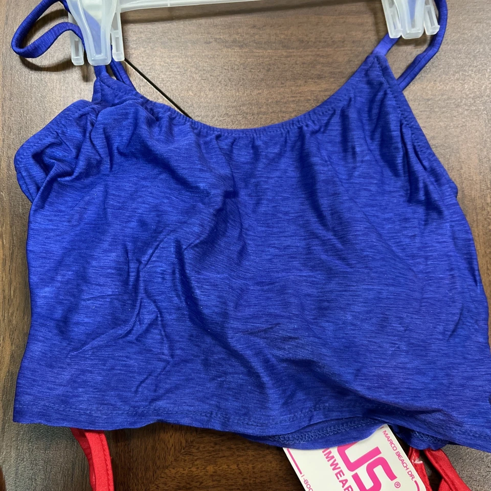 90-х годов винтажный Venus танкини топы - размер маленький новый с ярлыками - Изображение 2 из 4