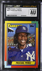 1990 Topps Traded Pascual Perez #91T JSA CGC Autographed Signed GEM MINT 10 Auto