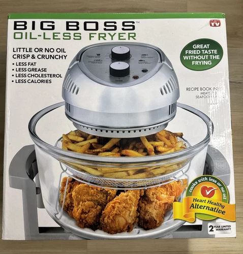 Big Boss 16 qt Deep Air Fryer Extra Large Oil-Less - Healthier, Crispier Cooking