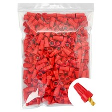 300 Pcs Red Electrical Wire Connectors Screw Terminals, with Spring Insert Twist