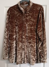 Damen Vintage Bronze Top Gr&ouml;&szlig;e 16 UK 1990er