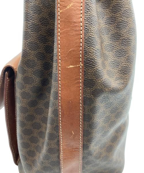 CELINE Brown Macadam Pattern Drawstring Shoulder … - image 8