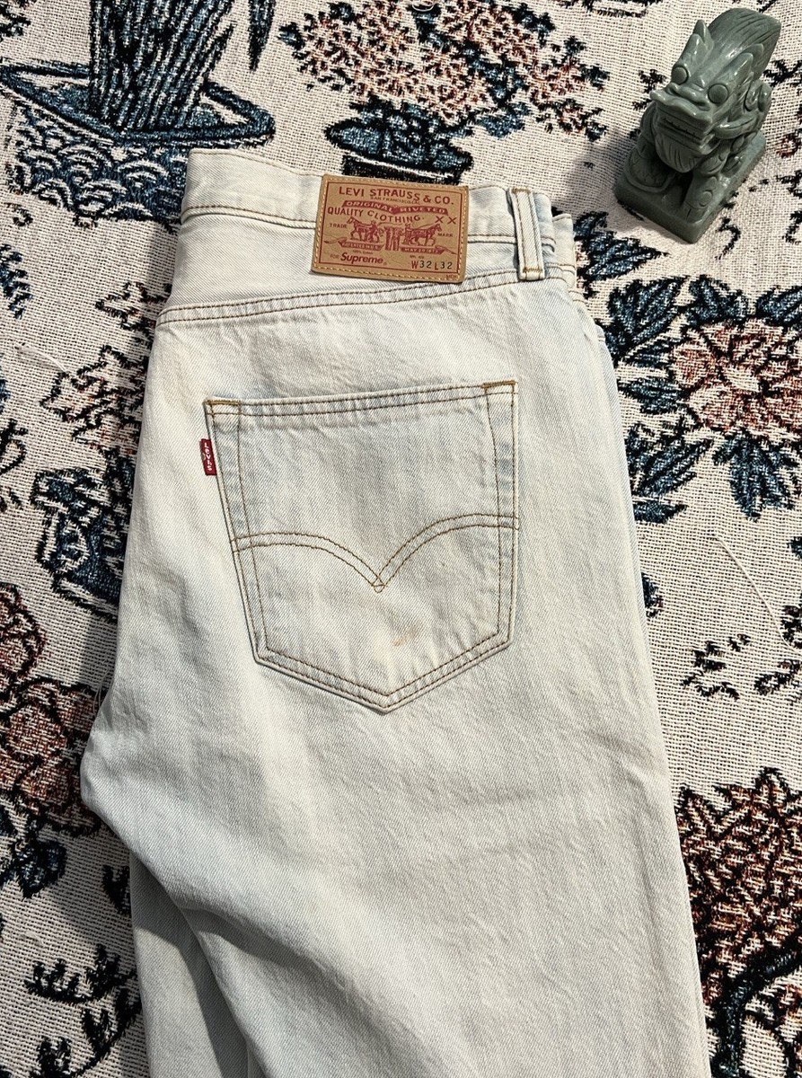 Supreme X Levi's 501 Selvedge Denim Jeans | eBay