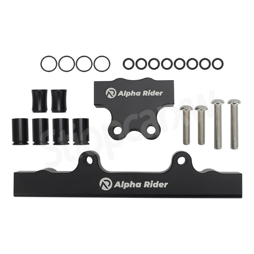 Billet EFI Fuel Rails for Mazda RX-7 TII 86-91 Rotary Series 4 & 5 13B Black US — 第 4/4 张图片