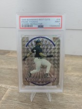 1996 Bowman's Best Cuts Die Cut Atomic Refractor #14 Frank Thomas PSA 9