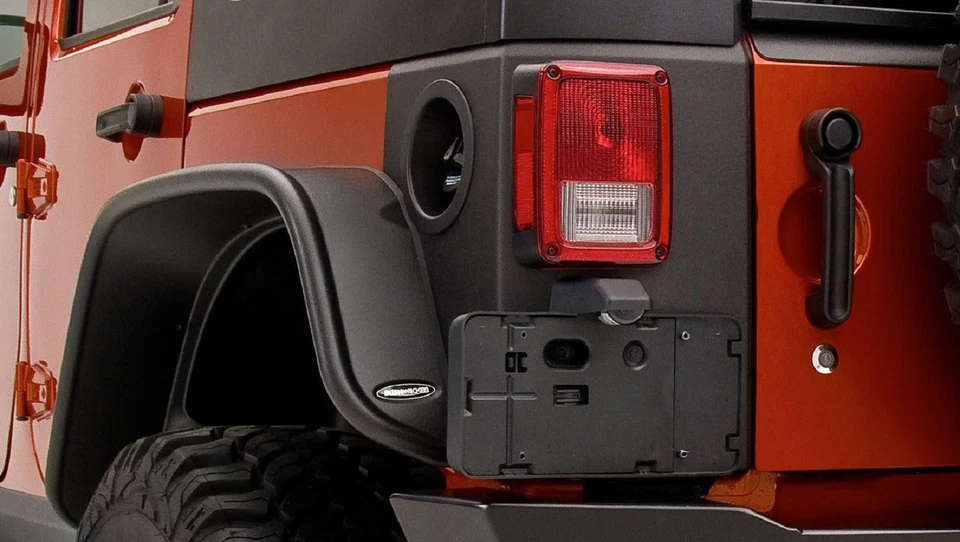 Bushwacker 14010 Black Trail Armor Rear Corners for 07-18 Jeep Wrangler JK Foto 3 de 4