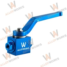 Aluminum Brake Line Lock Shut Off Valve 1/8" NPT Billet NEW ALLOY