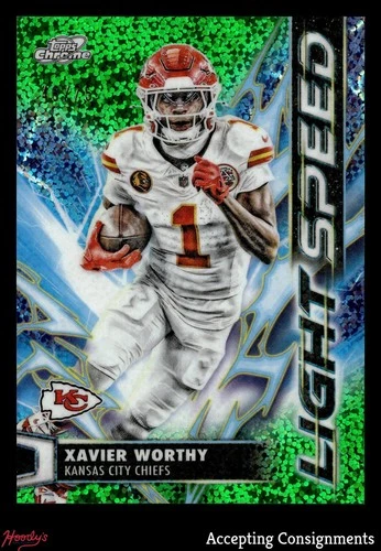 2025 Topps Cosmic Chrome Xavier Worthy Base (RAW)