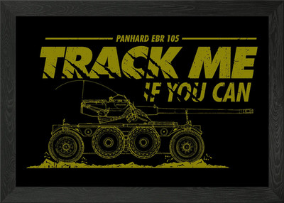 Track me Geschenk Gerahmtes Wandbild Poster Leinwanddruck Bild