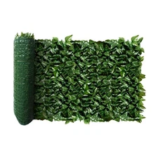 3'x8' Artificial Leaf Privacy Fence Screen Faux Leaves Fence Cover Wall Decor...