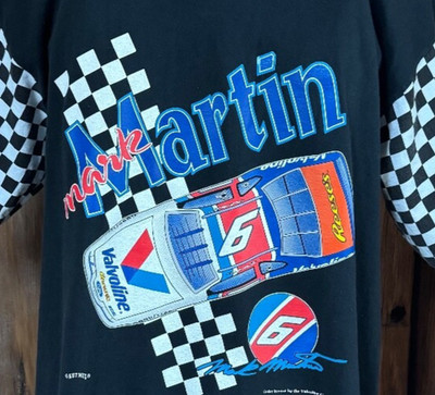 NASCAR Mark Martin Valvoline T Shirt by Nutmeg Mills Size Large Vintage