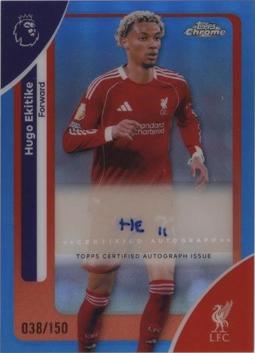 2025-26 Topps Chrome Premier League - Autographs Hugo Ekitike #CA