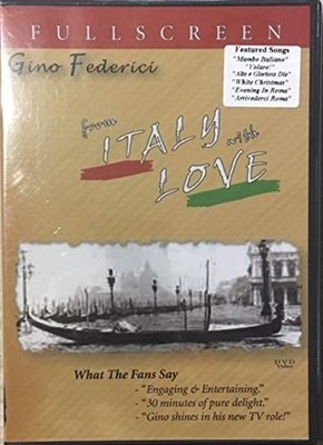Unknown - From Italy With Love - Gino Federici - Full Screen DVD - CD - New