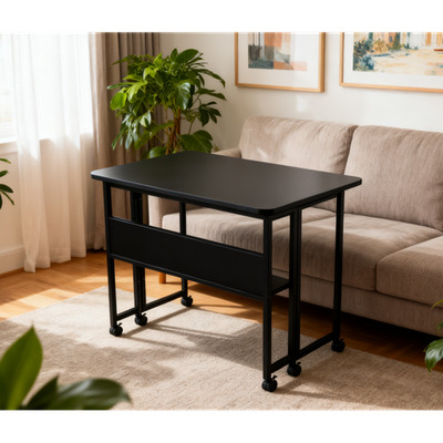 Folding Desk Small for Small Space 31.5 in ches Writing Computer Desk in Study