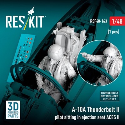 1/48 ResKit RSF48-0163 A-10A Thunderbolt II pilot sitting in ejection seat ACES
