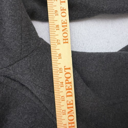 Theory Women Boucle Jacket Coat Size 10 Charcoal Gray Wool Blazer Lined - Picture 19 of 19
