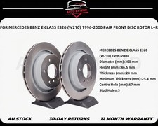 FOR MERCEDES BENZ E CLASS E320 (W210) 1996-2000 PAIR FRONT DISC ROTOR L+R