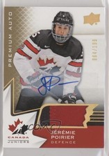 2020 Team Canada Juniors Hlinka Autos 64/199 Jeremie Poirier #17 Patch Auto 05xg