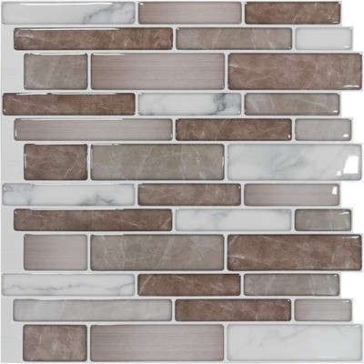 Art3d 10-Blatt Premium Aufkleben Backsplash Fliesen 30 x 30 cm Peel and Stick/aW